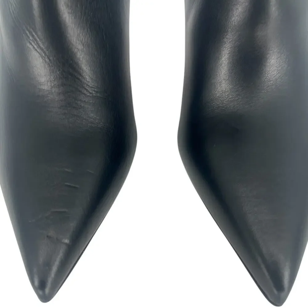 Christian Louboutin Kate Botta 85mm Leather Knee High Boots in Black - Picture 7 of 16